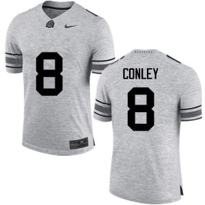 NCAA Ohio State Buckeyes Men's #8 Gareon Conley Gray Nike Football College Jersey JIU3645EC